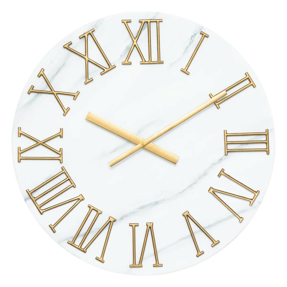 Horloge murale effet marbre 