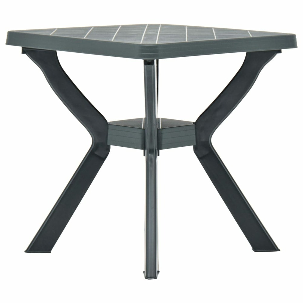 Table de bistro vert 70x70x72 cm plastique