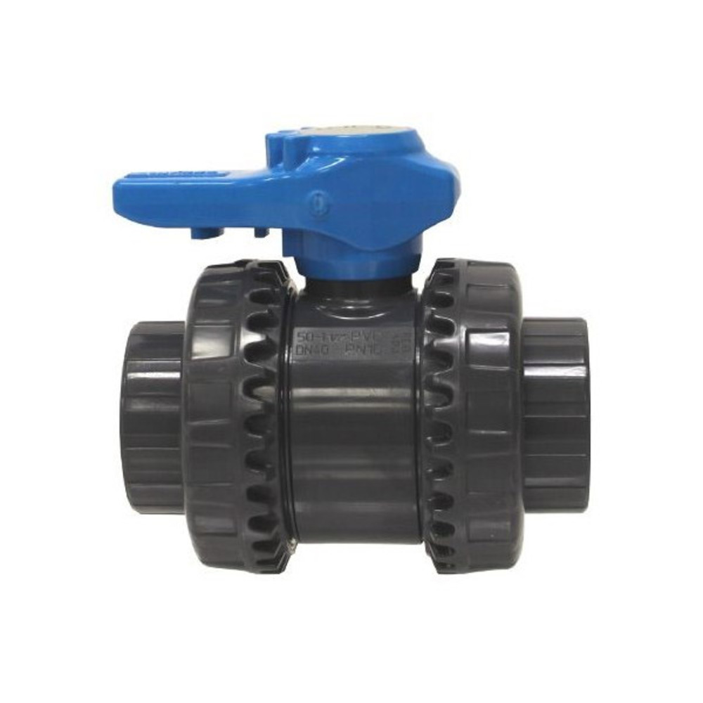 Vanne pvc fip double union à coller 50mm - vib50c