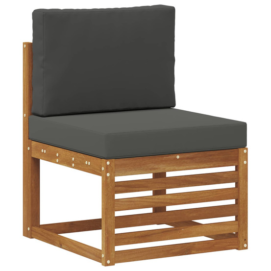 Sofa de milieu extérieur bois d'acacia massif naturel