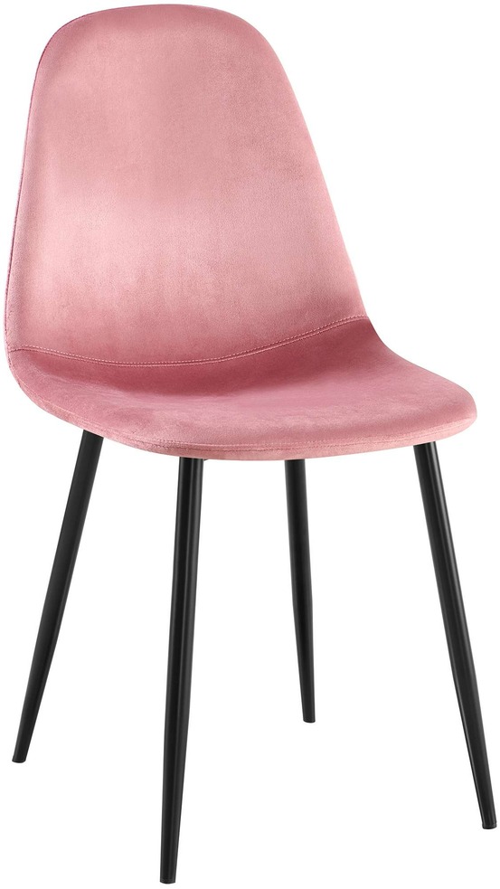 Chaise de salle à manger en velours napier