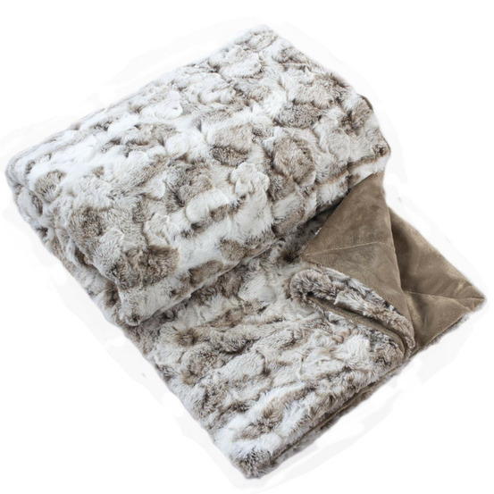 Plaid imitation fourrure