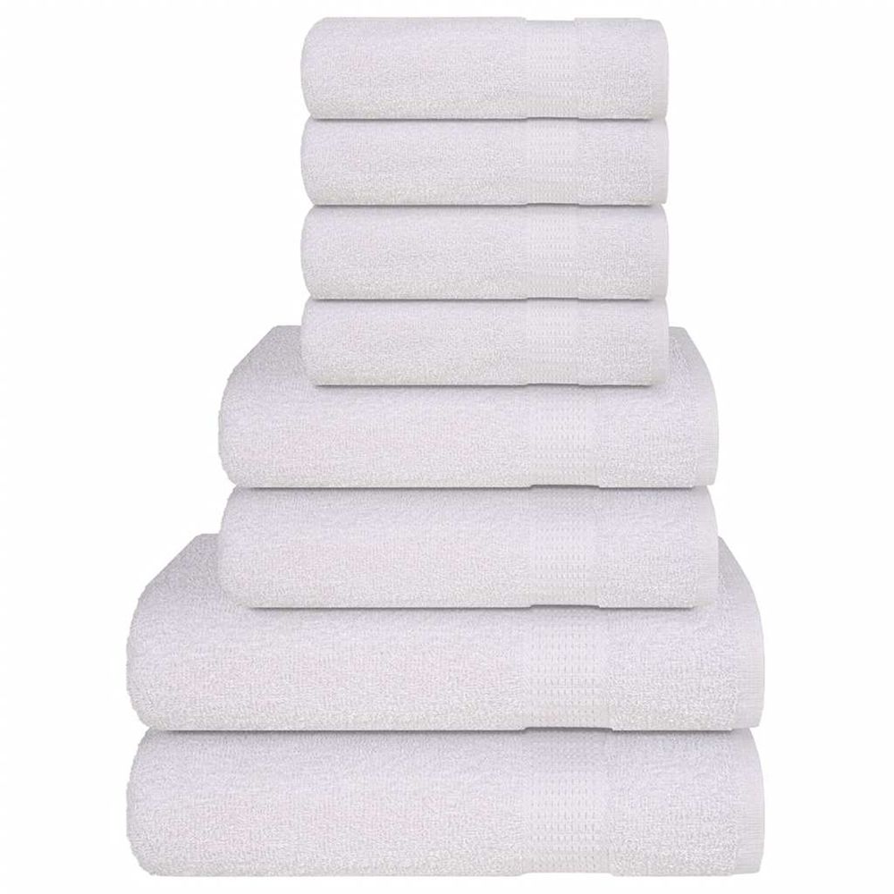 Ensemble de serviettes frogn 8 pcs blanc 360 g/m²