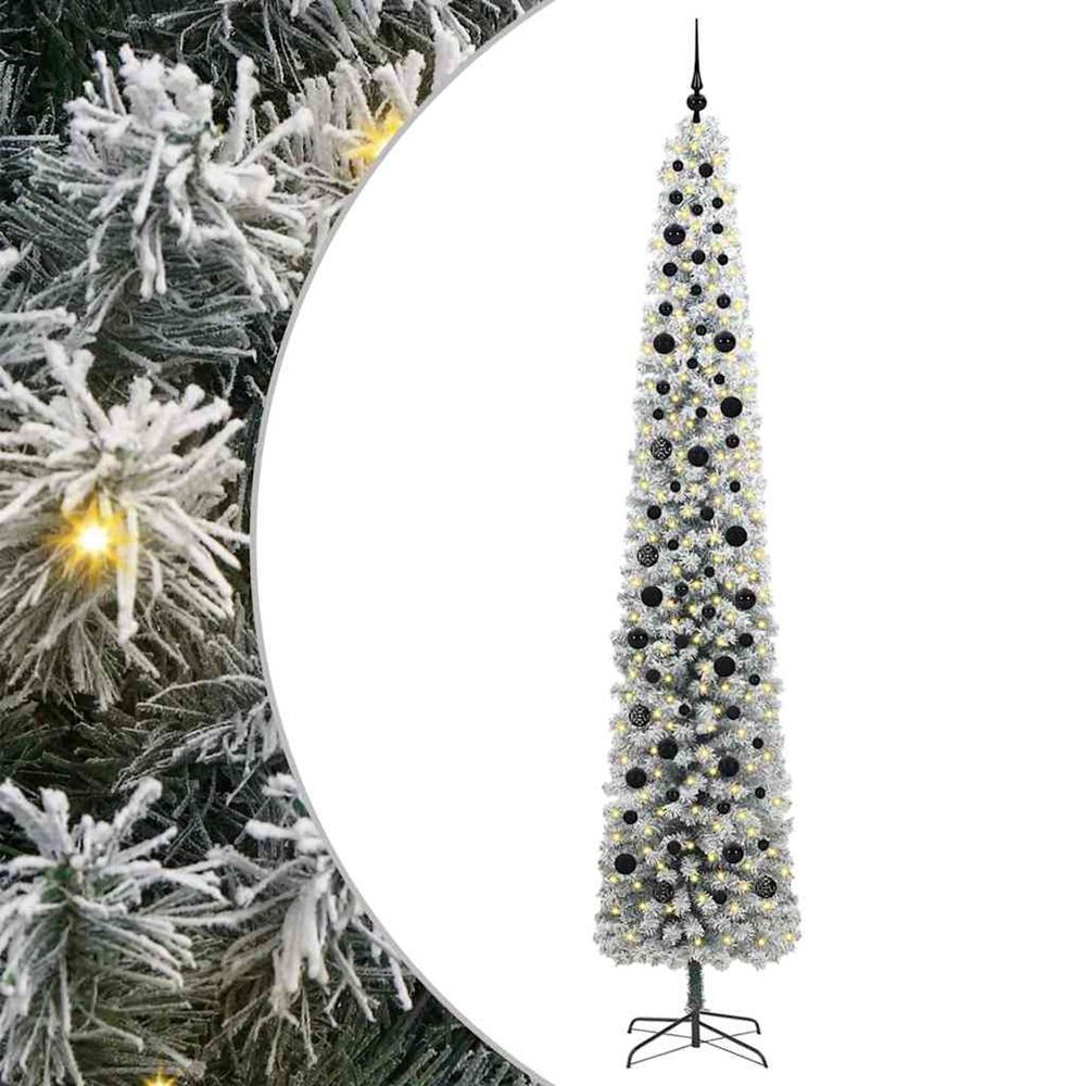 Sapin de noël artificiel vert 270 cm pvc et acier et plastique