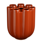 Mica decorations - vase en céramique rouge h33,5