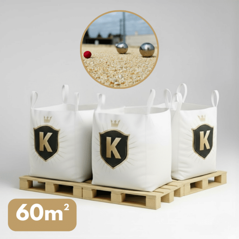 Sable terrain de pétanque beige 0/8 mm – pack 3 big bag +/- 1,5 t