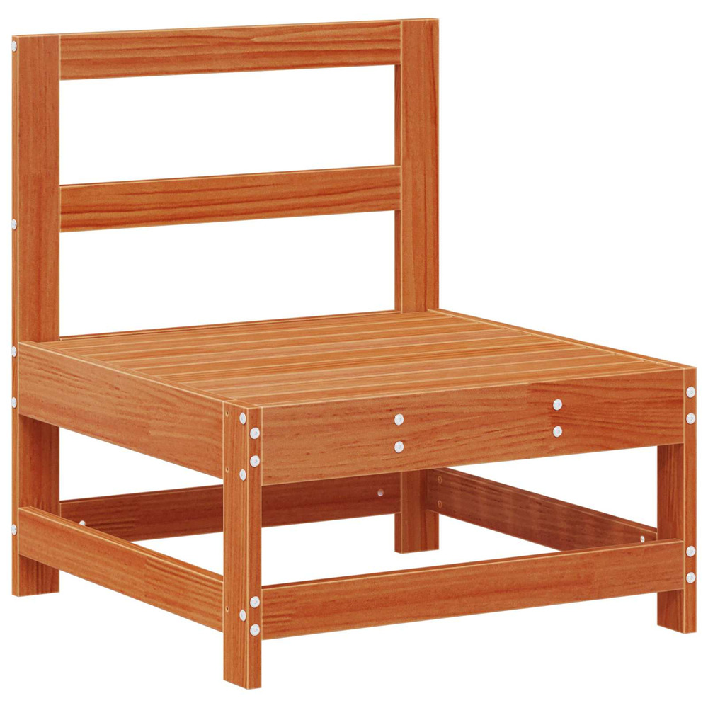 Sofa de jardin milieu pin massif brun ciré 62 x 62 x 70,5 cm