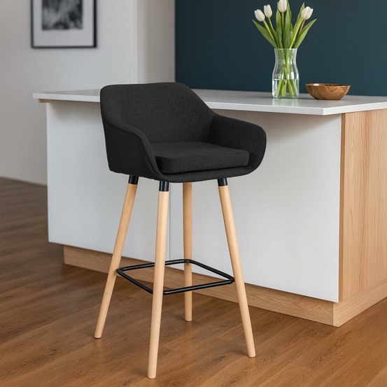 Tabouret de bar grant tissu
