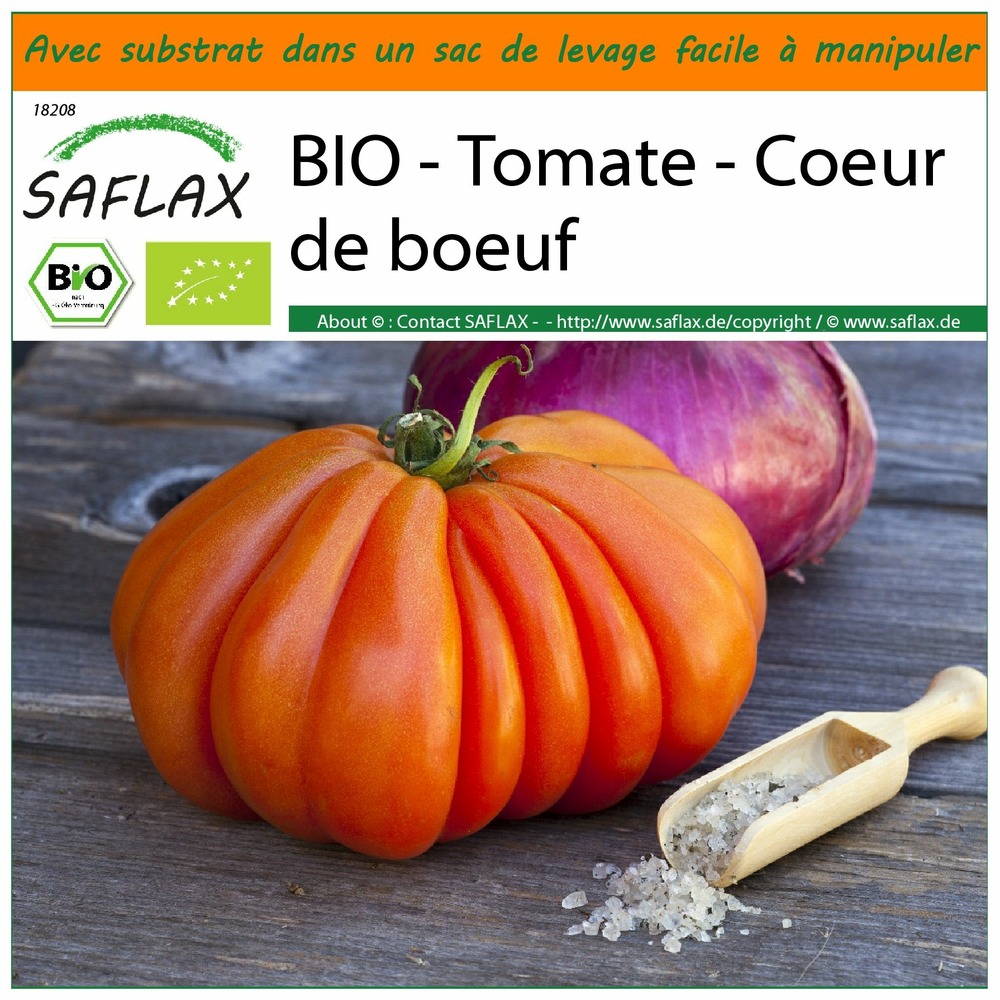 Garden in the bag - bio - tomate - coeur de boeuf - 10 graines - solanum lycopersicum