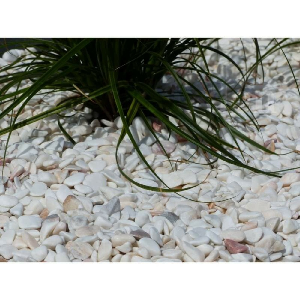 Galet blanc rosé 6-12 pack de 25 m² - 50 sacs - 1000 kg