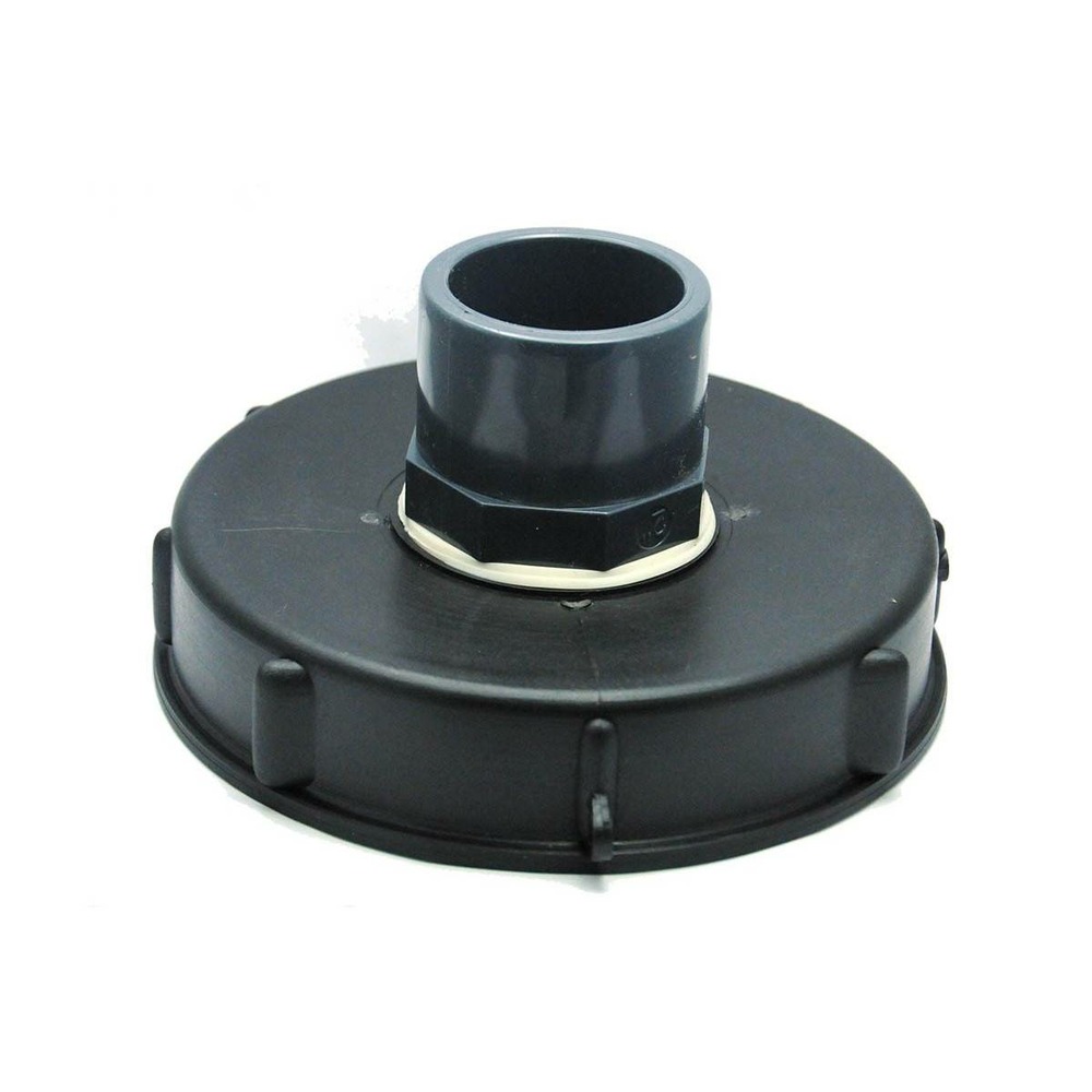 Couvercle 15cm pour cuve 1000l avec entrée pvc 50/63