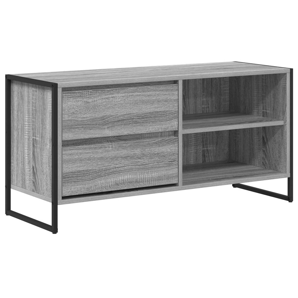 Meuble tv 100 x 36 x 49,5 cm sonoma gris bois d'ingénierie