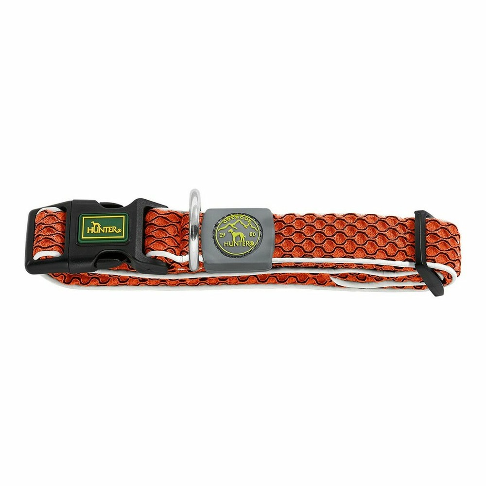 Collier pour chien hunter basic fil orange taille m (33-50 cm)