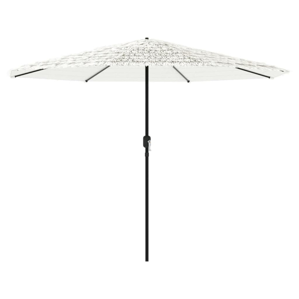 Parasol de jardin avec mât en acier blanc 388x388x248 cm