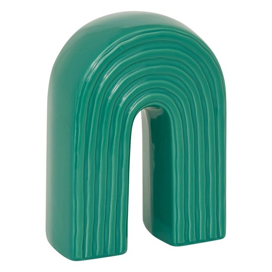 Déco à poser arche flow vert 13,3x6,2cm