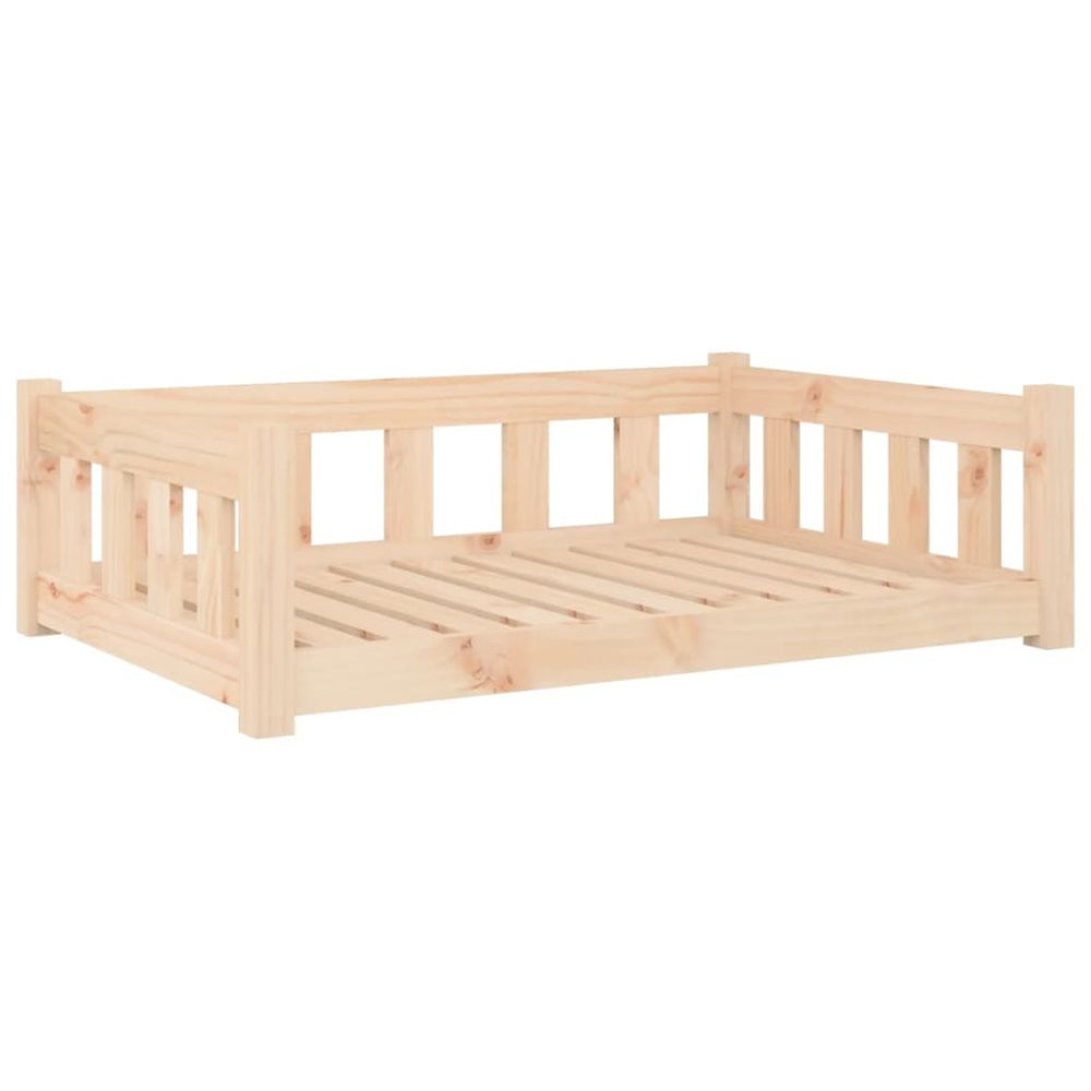 Lit pour chien 95,5 x 65,5 x 28 cm naturel