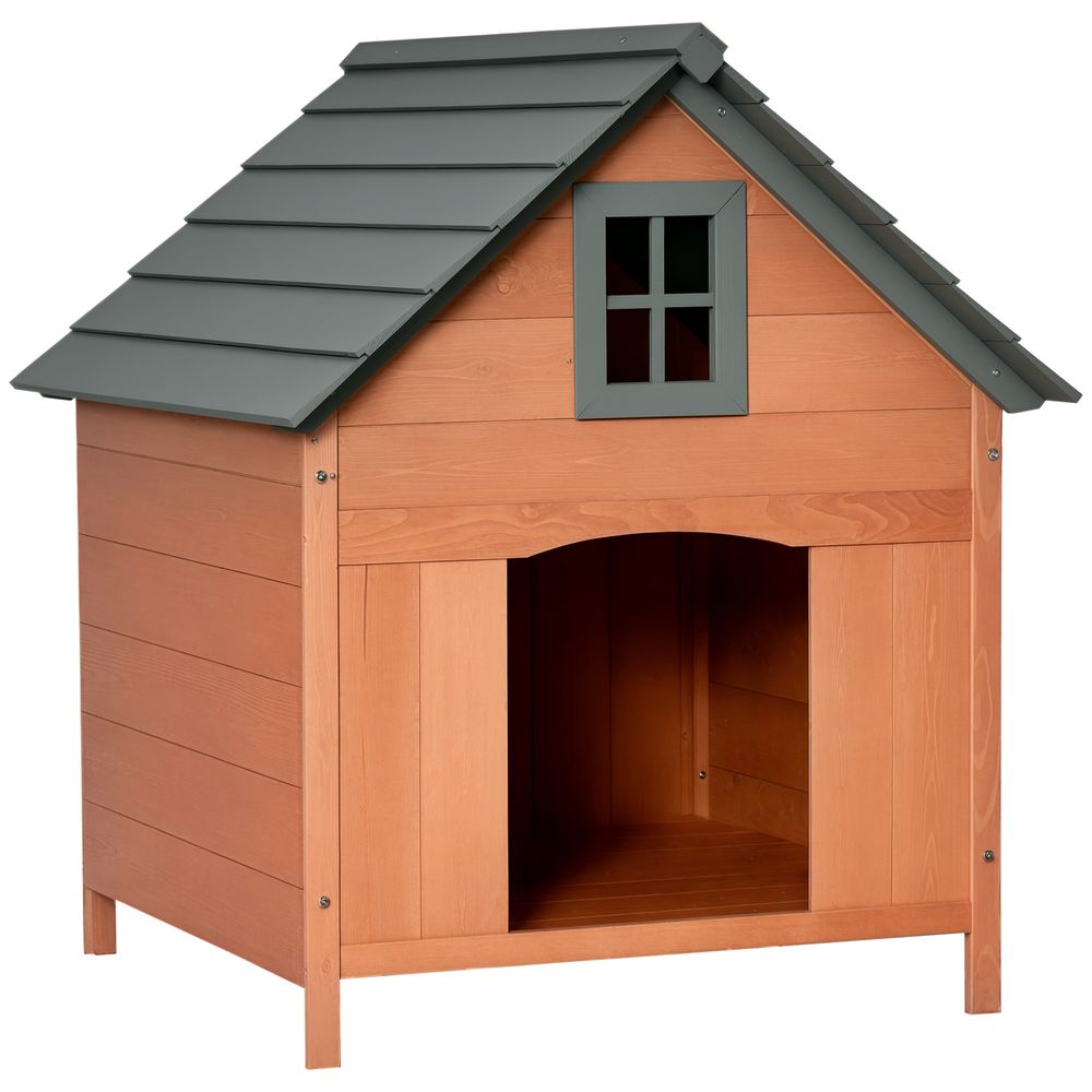 Niche surélevée pour chien en sapin 81,3 x 91,5 x 98,5 cm extérieur jusqu’à 15 kg