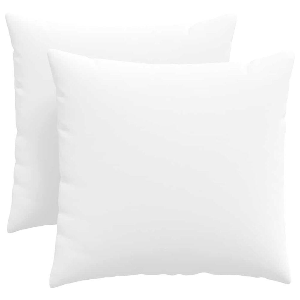 Coussins de canapé 2 pc tissu blanc 45 x 45 cm