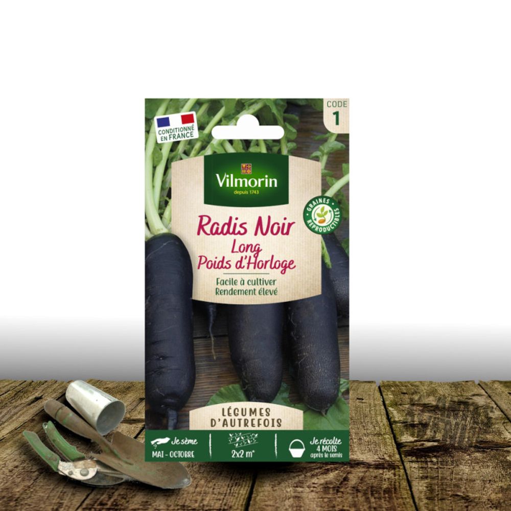 Graines de radis long poids d'horloge - vilmorin sachet