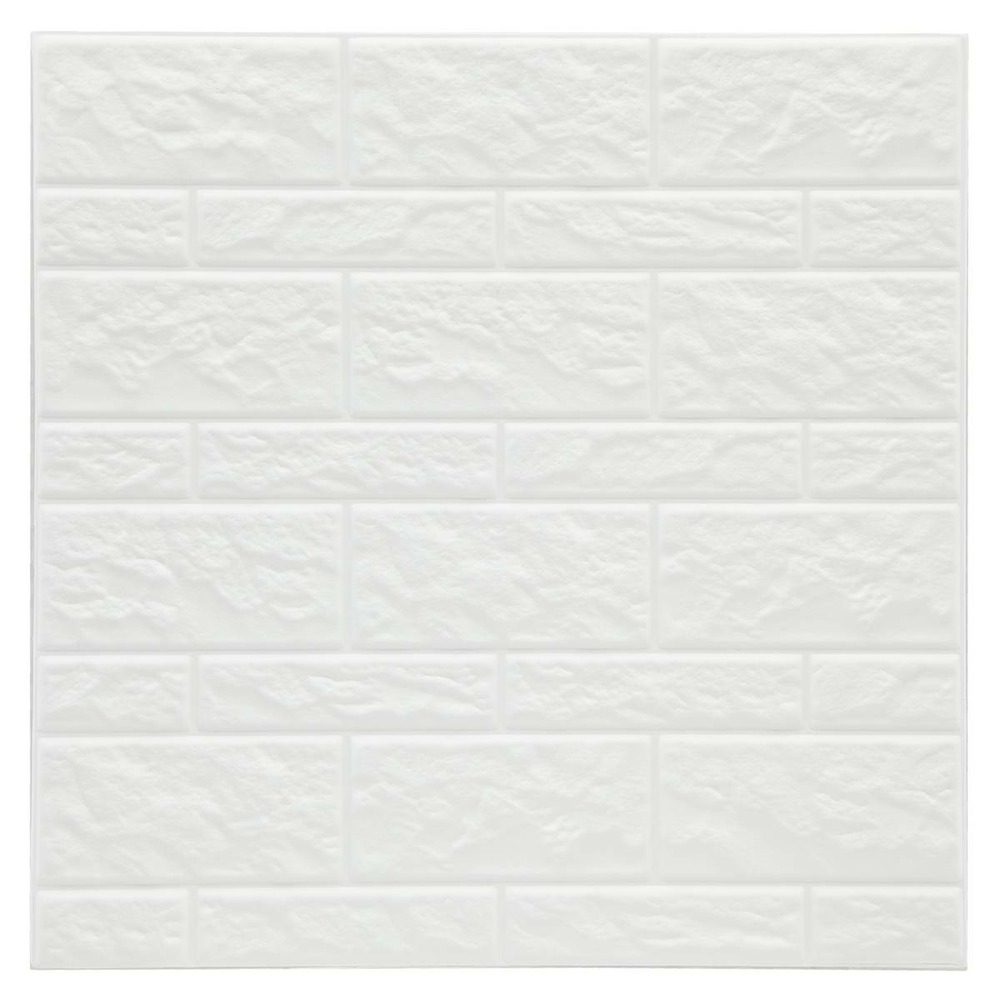 Lot de 2 stickers - carrelage - blanc - 30x30 cm