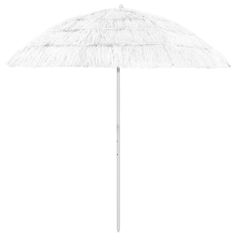 Parasol de plage hawaii blanc 240 cm