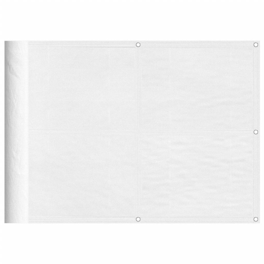 Écran de balcon blanc 75x700 cm 100% polyester oxford