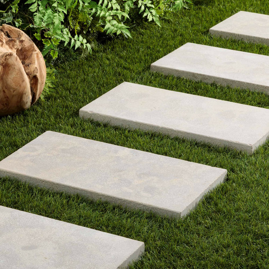 Pas japonais rectangle pierre de l'atlas beige 60x30x4 cm (à l'unité) - ro'ma nature