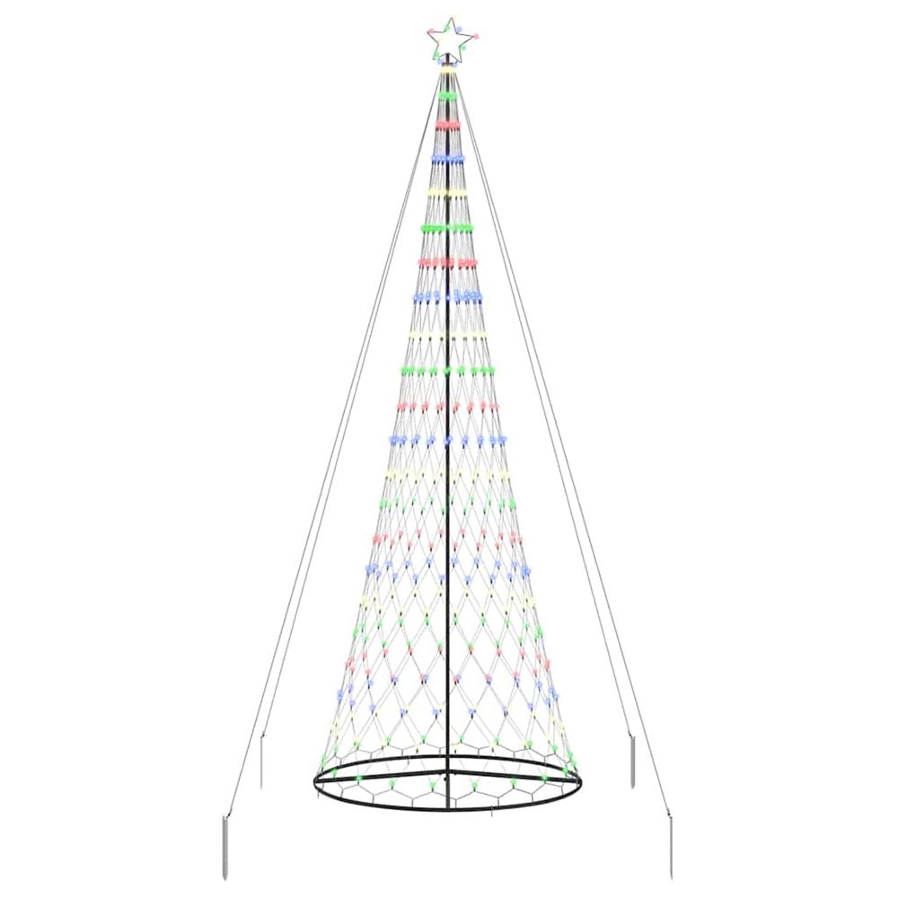 Arbre de noël led multicolore 399 cm métal