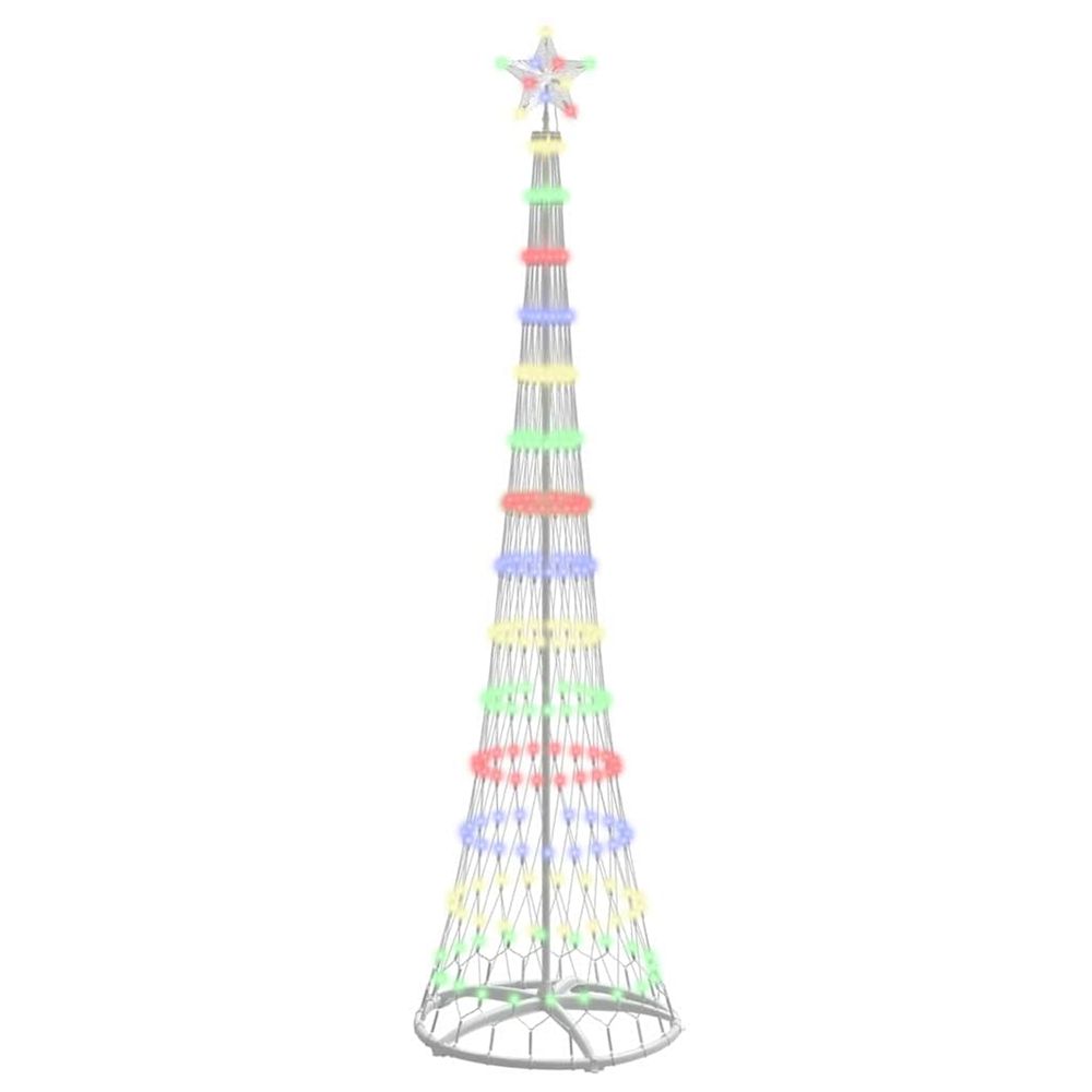 Arbre de noël led multicolore 250 cm métal