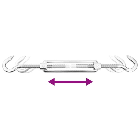 Jeu d'accessoires de voile d'ombrage 9 pcs acier inoxydable