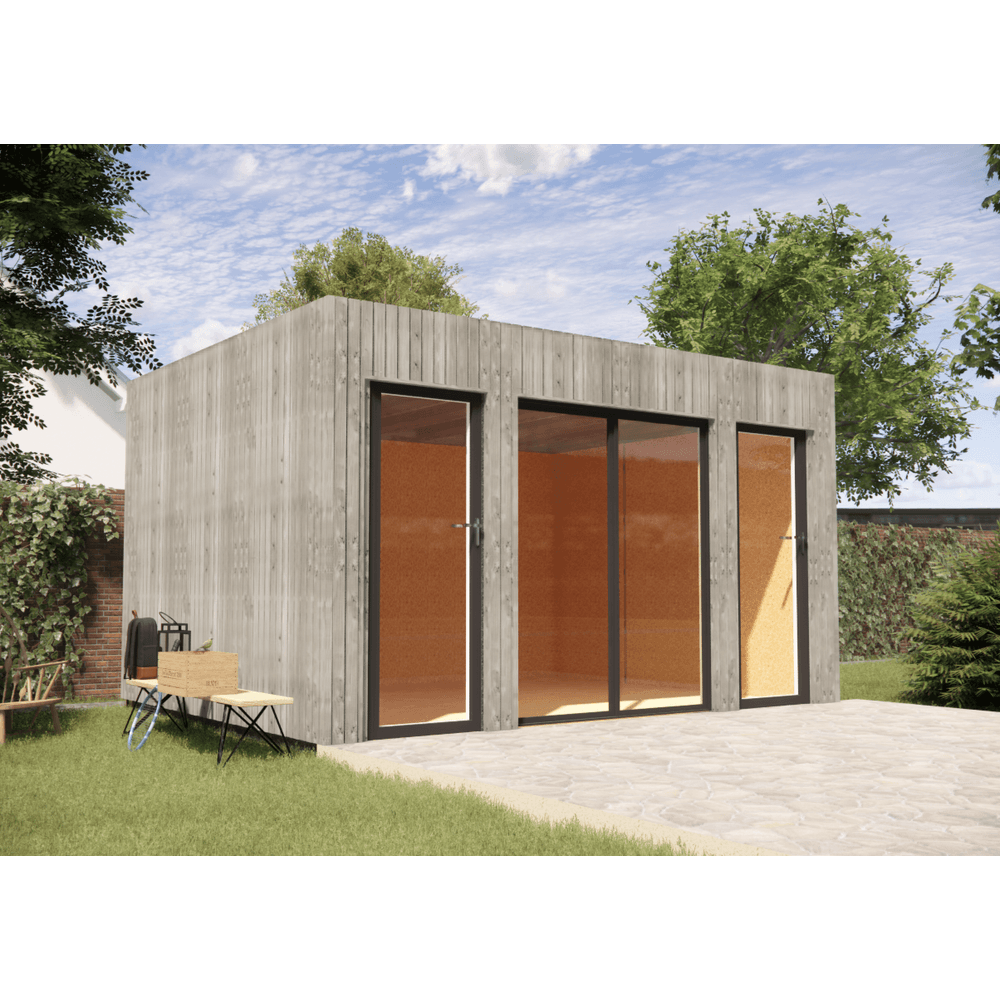 Studio jardin location saisonnière en bois 4,4 x 3,5 x 2,7 m / menuiseries alu k-line