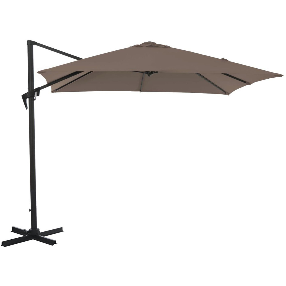 Parasol déporté carré en aluminium 3x3m roma