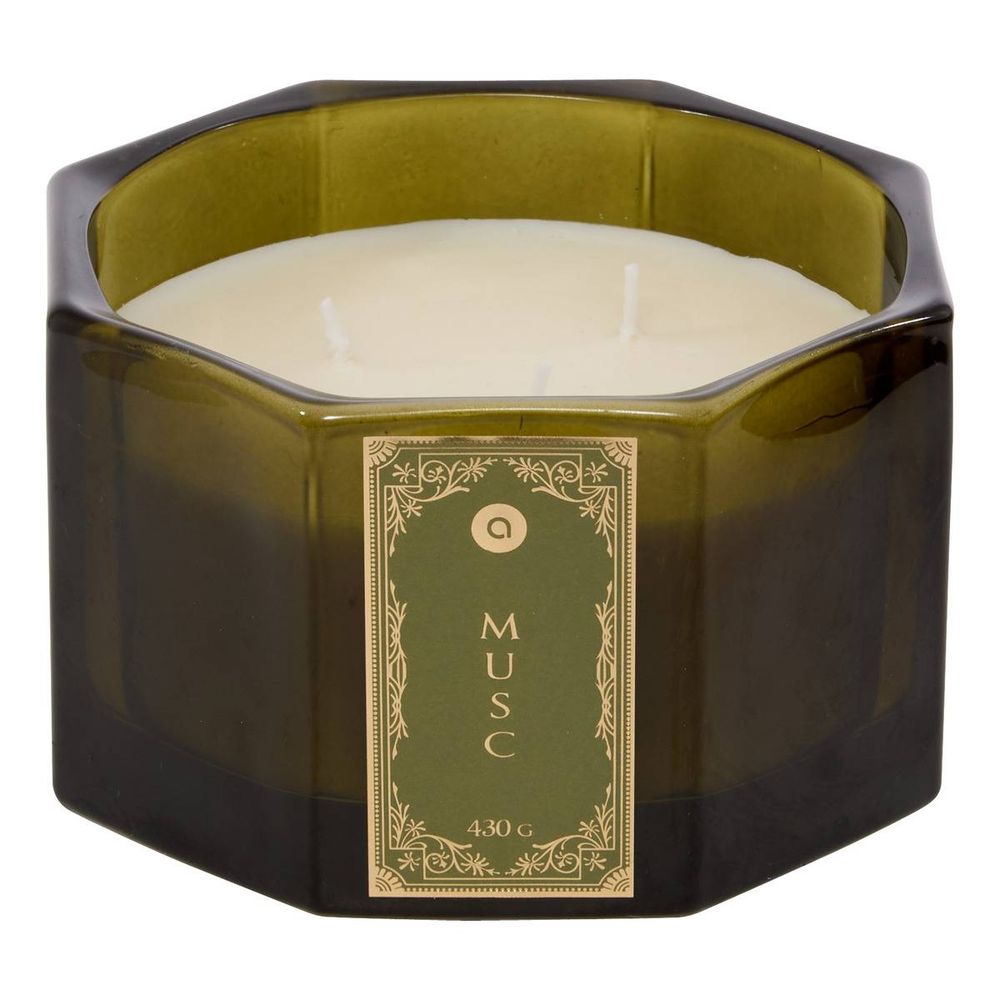 Bougie parfumée lucien hexagonale 430g musc