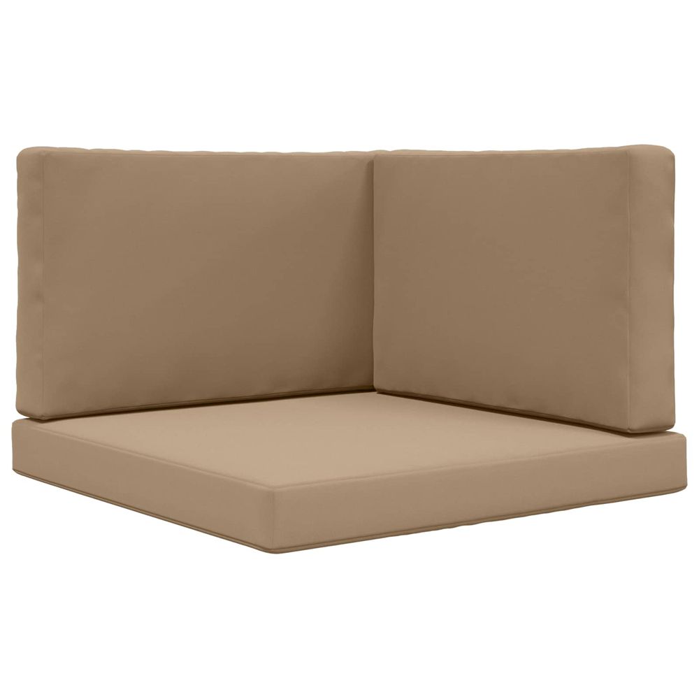 Coussin de canapé d'extérieur polyester taupe 80 x 80 cm