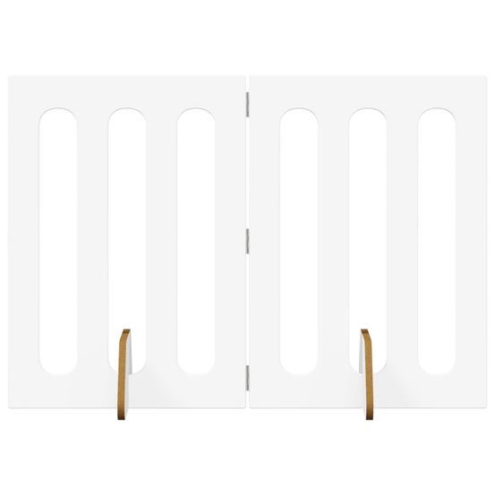 Clôture pliable pour animaux 2 pc blanc 100,5 x 38 x 70 cm