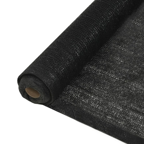 Filet brise-vue pehd 2 x 25 m noir