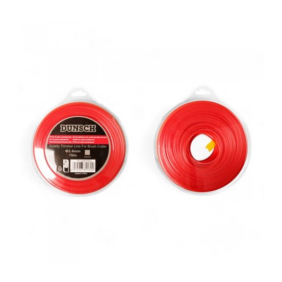 Fil débroussailleuse carré 2,4mm 70m - dunsch 7311240070sq