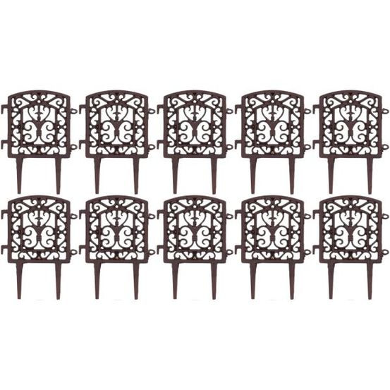 Bordure à assembler en fonte tradition lot de 10