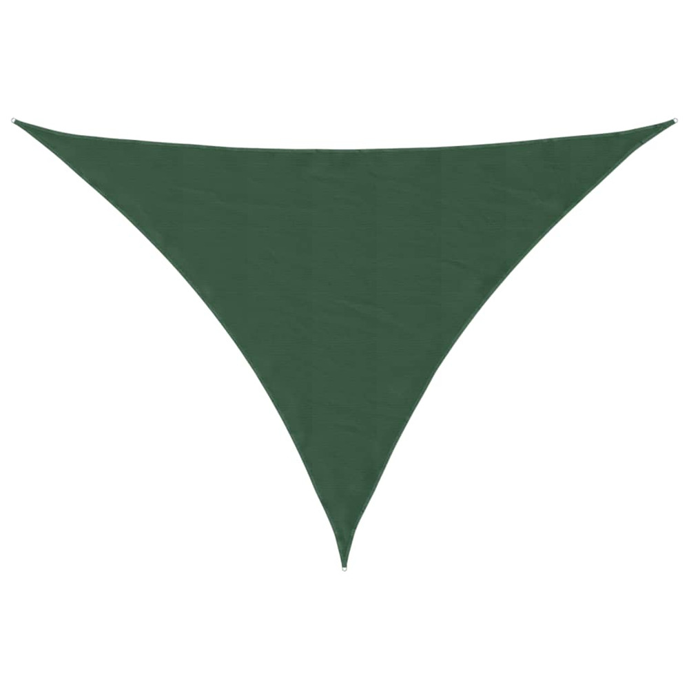 Voile parasol tissu oxford triangulaire 4x4x5,8 m vert foncé