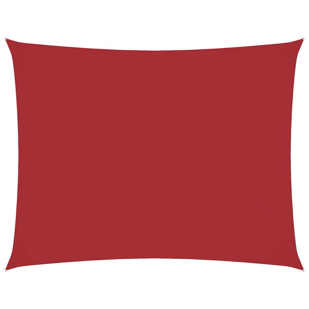 Voile de parasol tissu oxford rectangulaire 3x4,5 m rouge