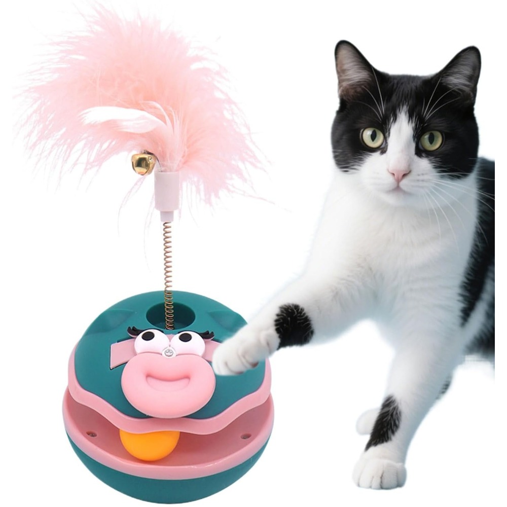 Pettribesjeu interactif à bascule pour chat - stimulation et lien unique