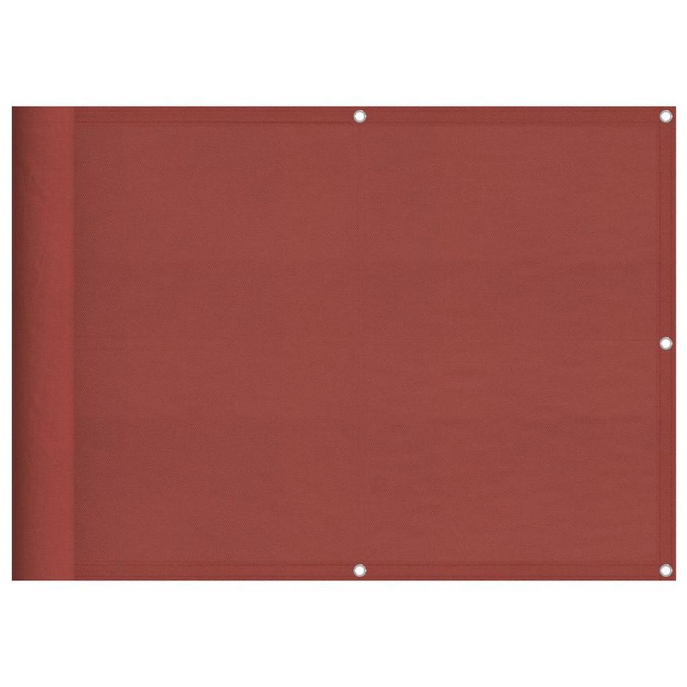 Paravent de balcon couleur terre cuite 75x800 cm 100% polyester