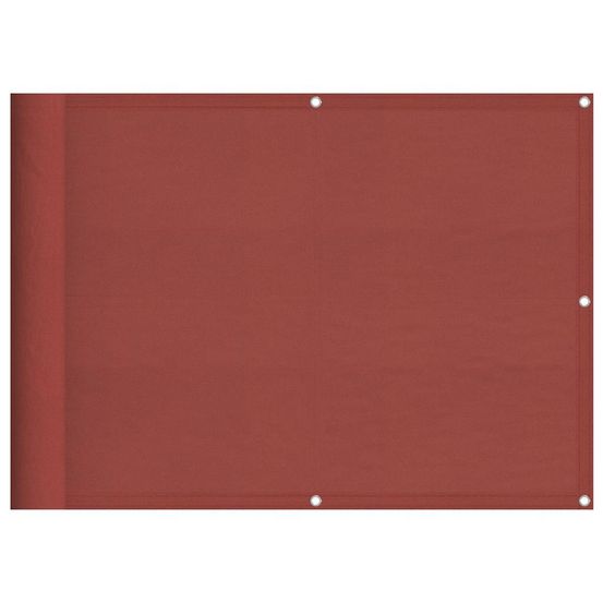 Paravent de balcon couleur terre cuite 75x800 cm 100% polyester