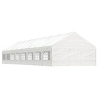 Belvédère avec toit blanc 17,84x5,88x3,75 m polyéthylène