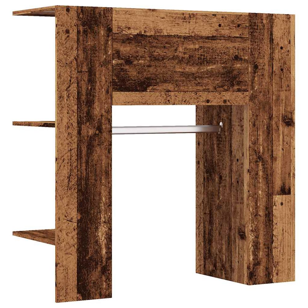 Armoire de couloir vieux bois 97,5x37x99 cm bois d'ingénierie