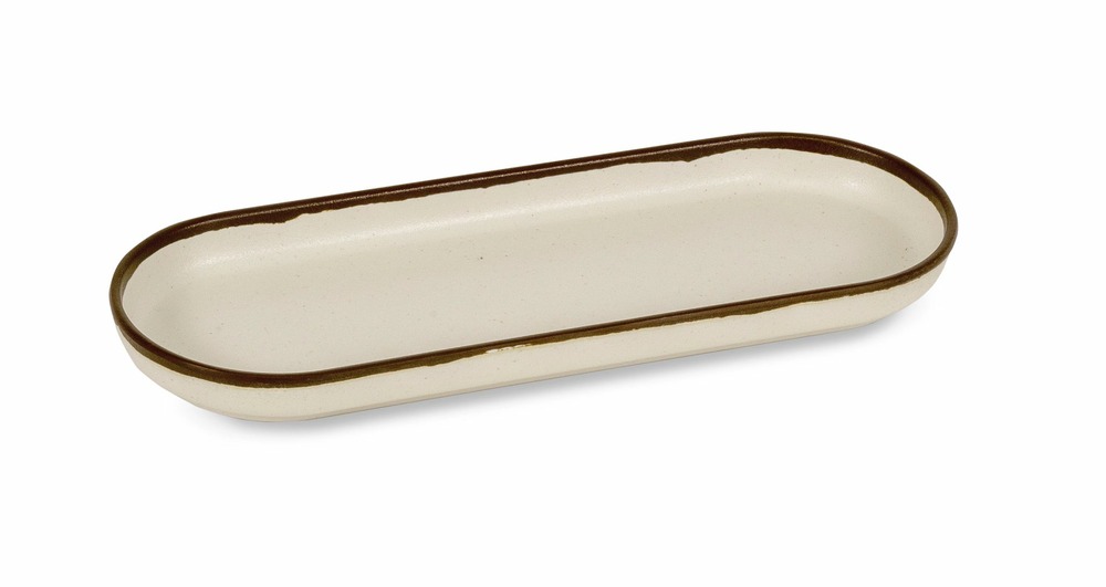 Plat ovale en mélaminé collection halo 30 x 11 cm - pujadas