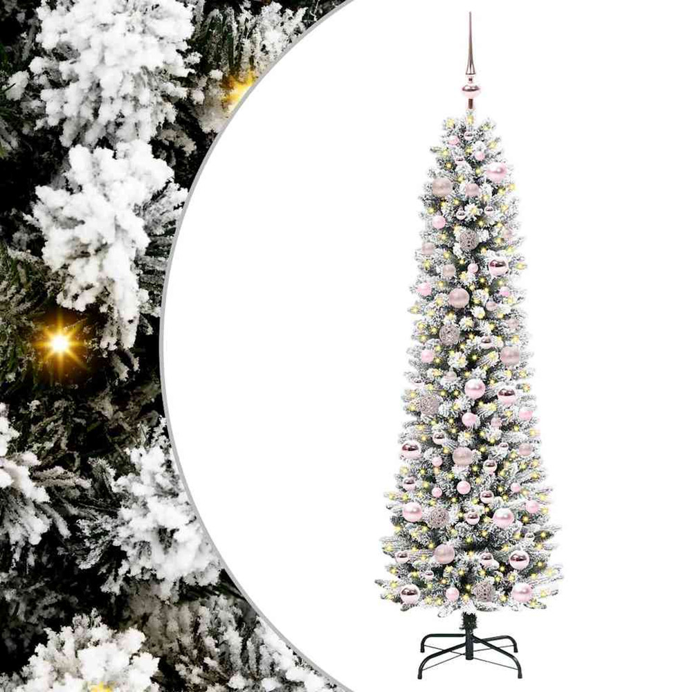 Sapin de noël artificiel blanc 180 cm pvc, métal et plastique
