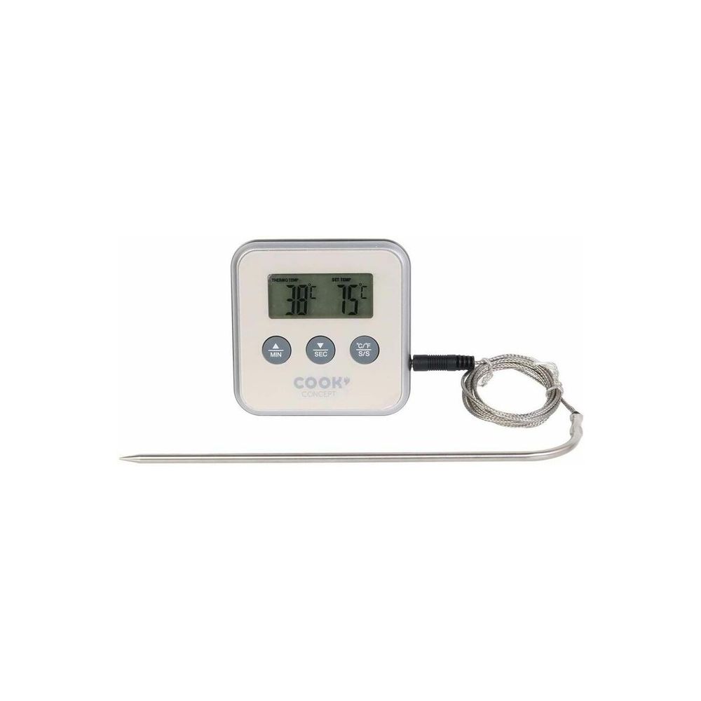 Thermomètre à sonde et minuteur électronique taupe