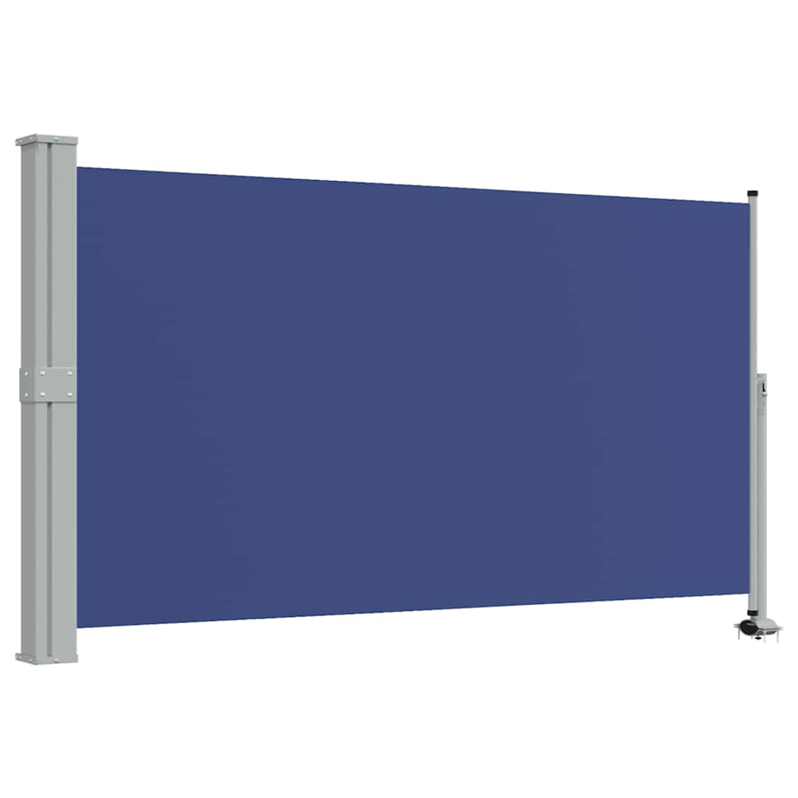 Auvent latéral rétractable de patio 140 x 300 cm bleu