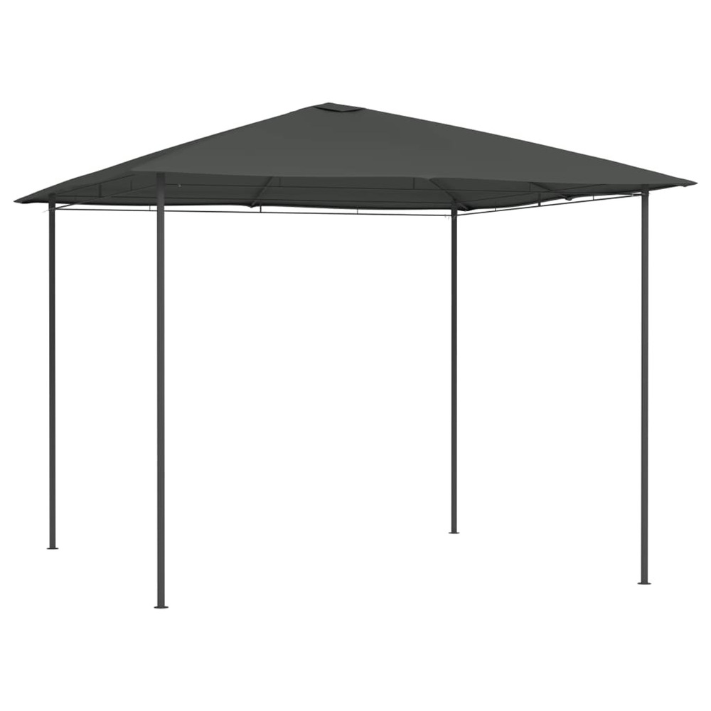 Belvédère 3x3x2,6 m anthracite 160 g/m²